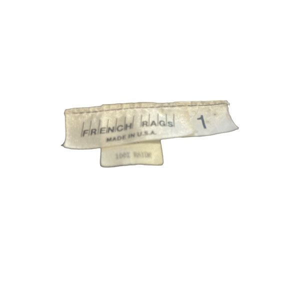 Brenda French for French Rags Size 1 Button Front Rayon Cardigan Sweater - Picture 7 of 8